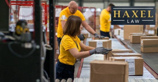 Scanning And Checking Boxes in a factory